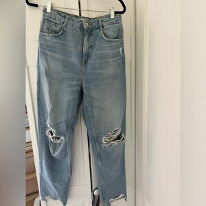 Distressed Zara Boyfriend Jeans